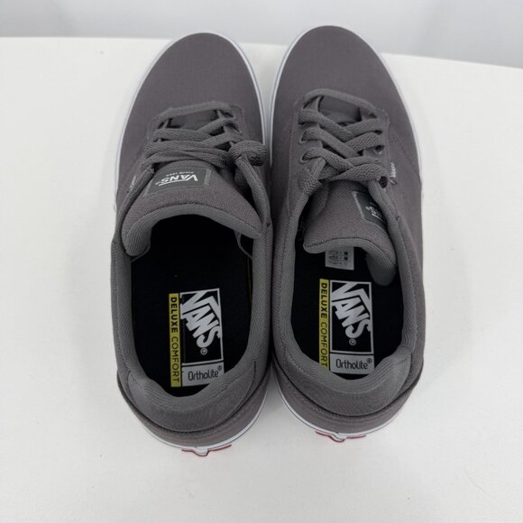 Vans Atwood Deluxe Lace-Up Low Top Sneakers size 11.5 Mene's Pewter Gray/White - Picture 5 of 8